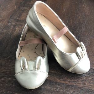 Gold Bunny Shoes